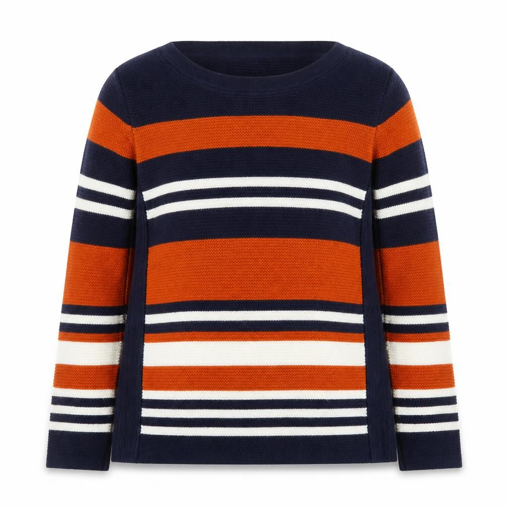 Isle Women’s Multicoloured Striped Knit Jumper Size S 10-12