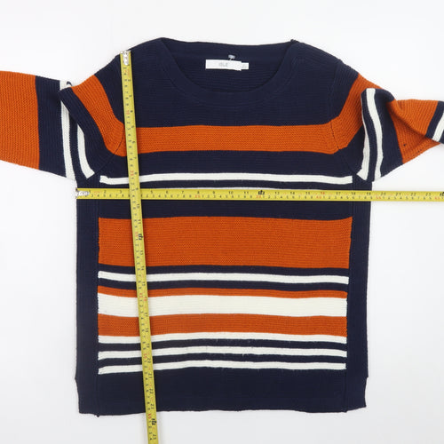 Isle Women’s Multicoloured Striped Knit Jumper Size S 10-12