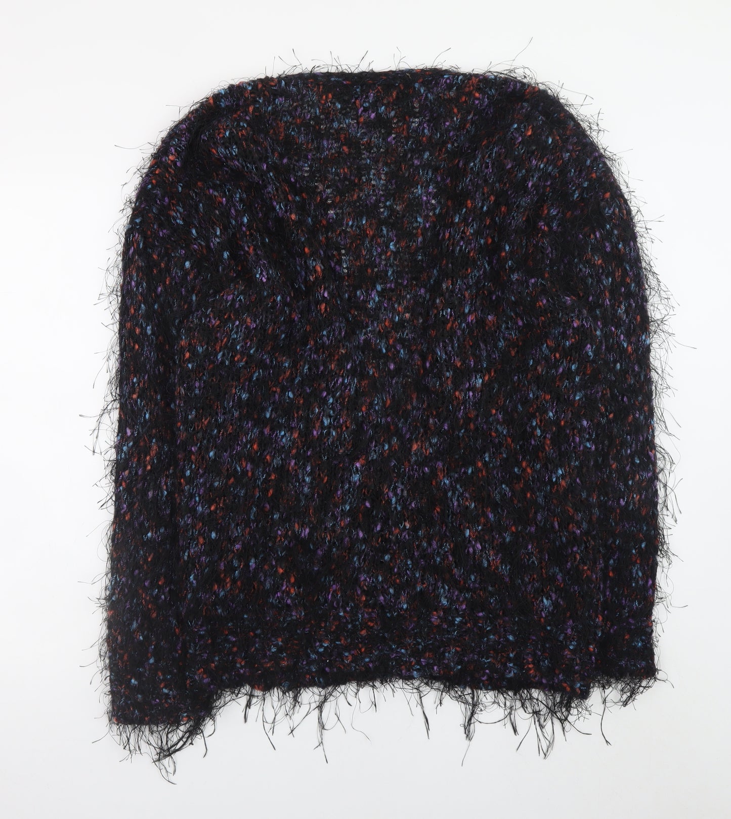 Topshop Women’s Multicoloured Mohair Blend Chunky Knit Cardigan Size 12