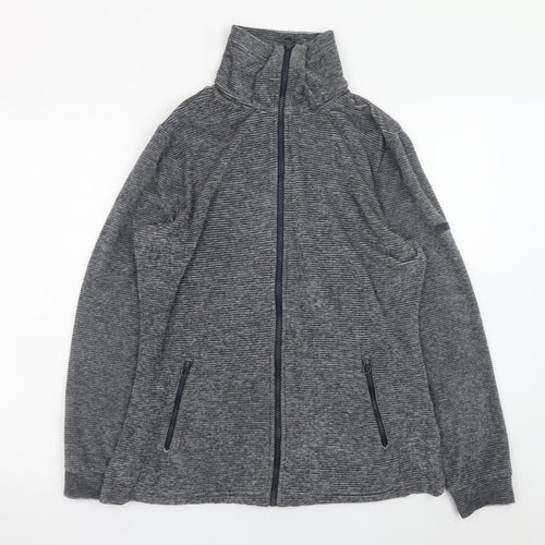 Regatta Men Grey L Fleece Full Zip Outdoor Jacket