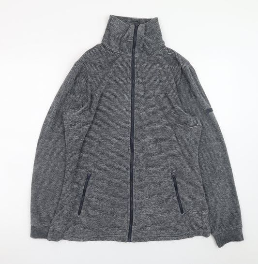 Regatta Men Grey L Fleece Full Zip Outdoor Jacket