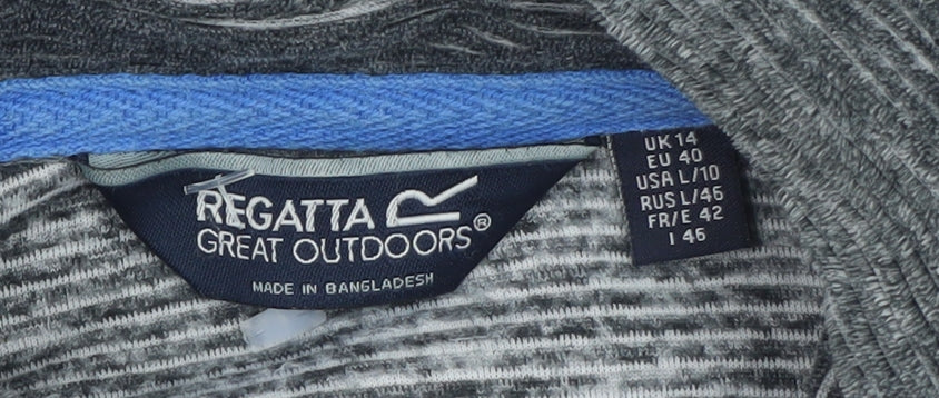 Regatta Men Grey L Fleece Full Zip Outdoor Jacket