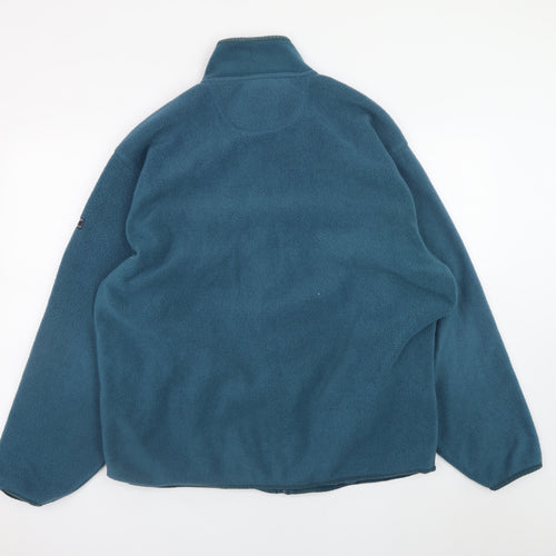 Reebok Men's Blue Fleece Full Zip Regular Fit Jacket Size M