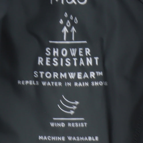 Marks and Spencer Men's Green S Regular Stormwear Rain Coat
