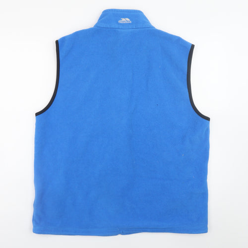 Trespass Mens Blue Fleece Bodywarmer Waistcoat XL Outdoor Zip Pockets
