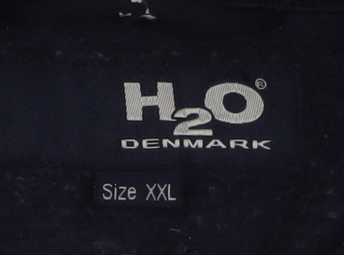 H2O Denmark Men's Blue Full Zip Fleece Jacket 2XL Outdoor