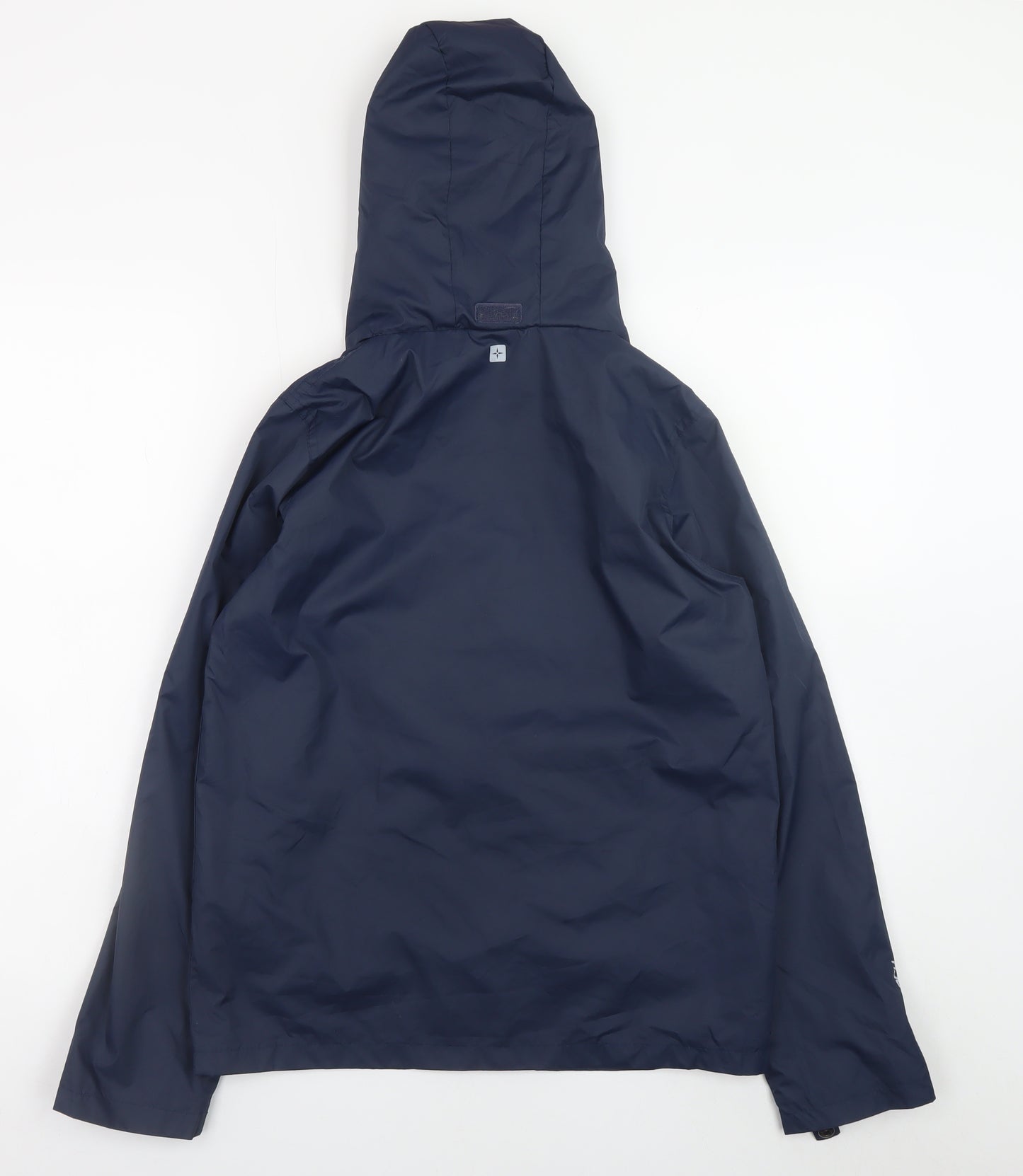 Mountain Warehouse Teens Blue Hooded Water Resistant Rain Coat Jacket Size S