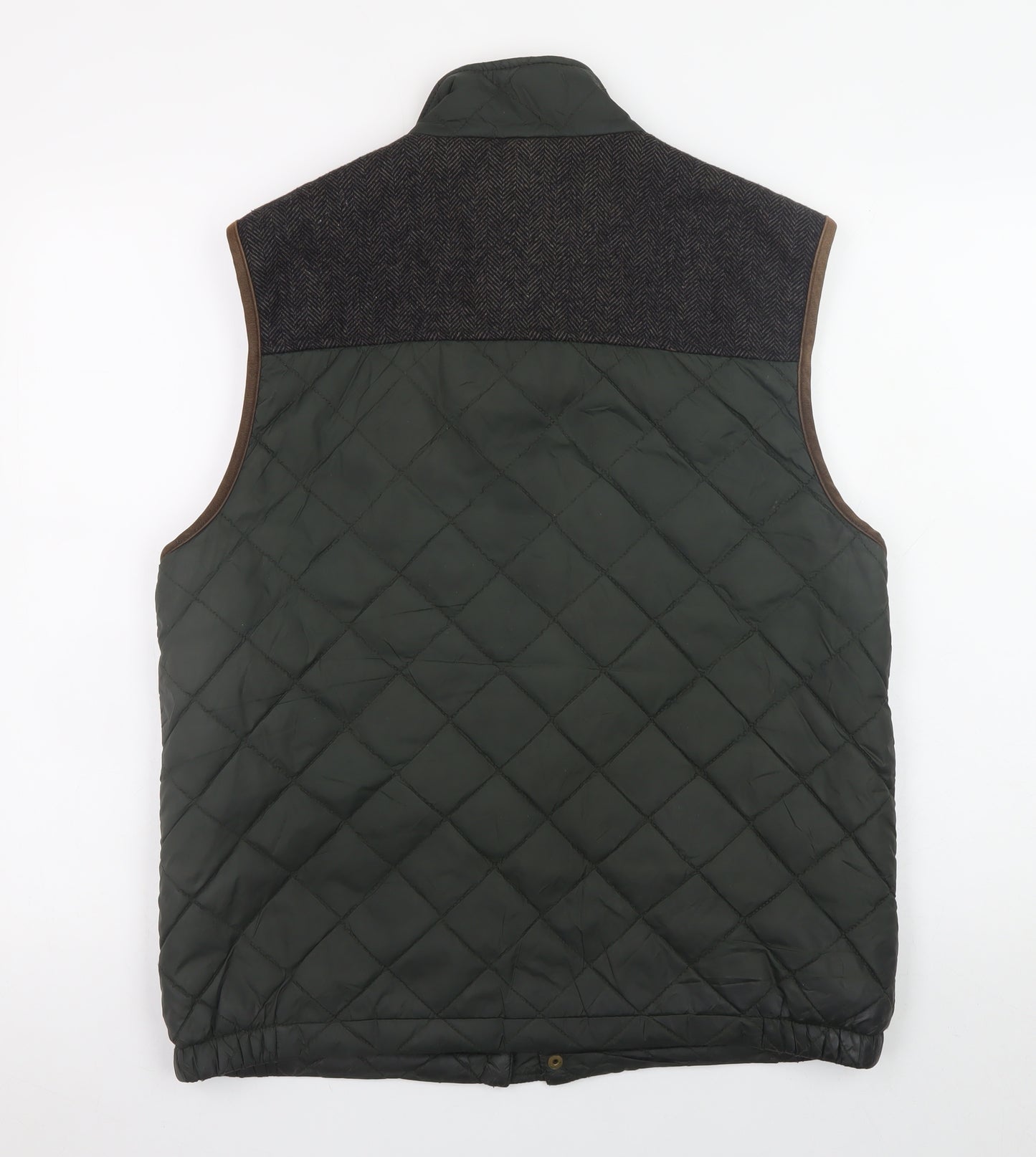 Marks and Spencer Blue Harbour Men's Green Quilted Waistcoat M