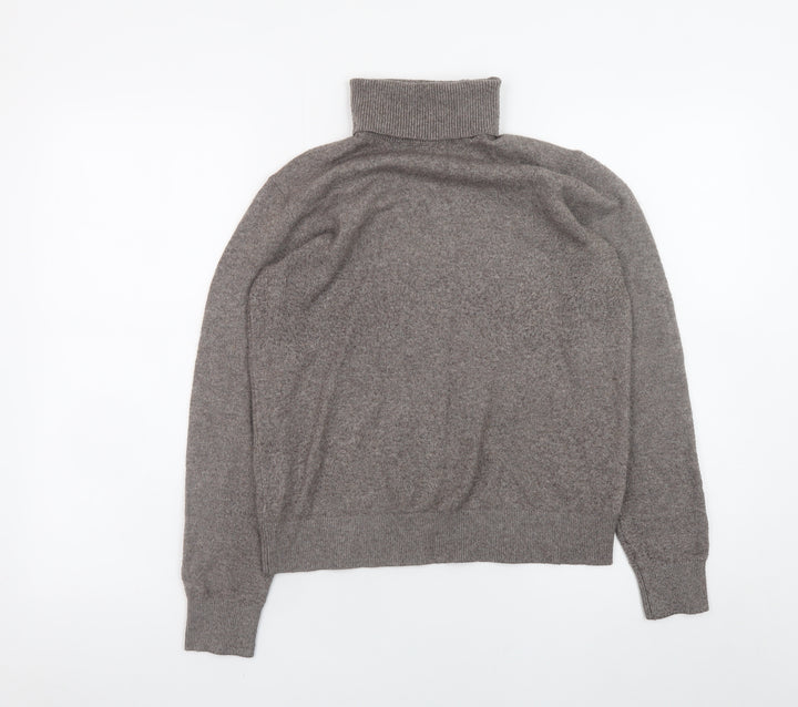 Marks and Spencer Womens Brown Roll Neck Knit Jumper XS