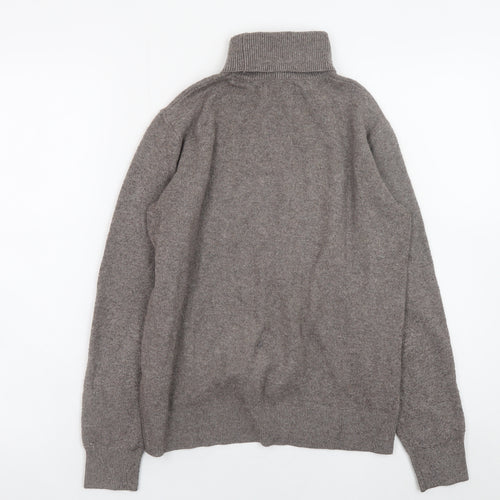 Marks and Spencer Womens Brown Roll Neck Knit Jumper XS