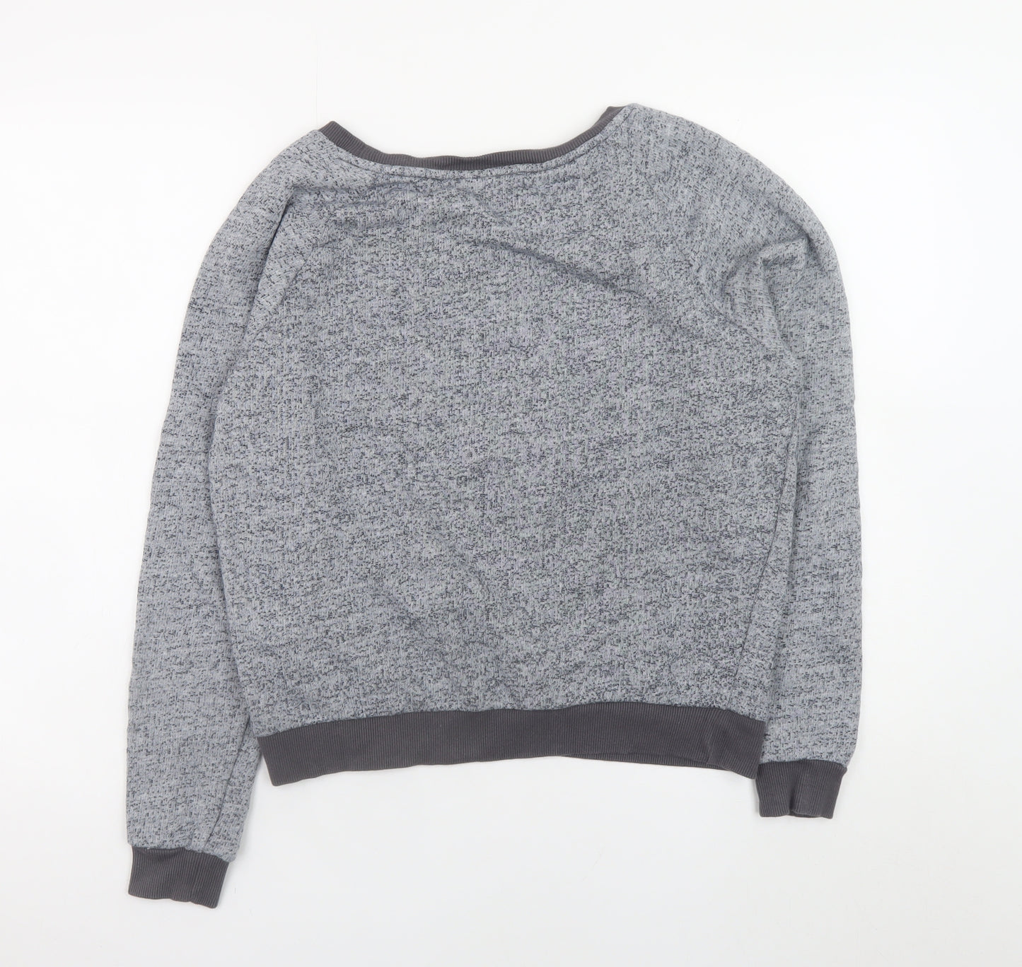 River Island Women Grey Sequin Robin Pullover Jumper Size 10