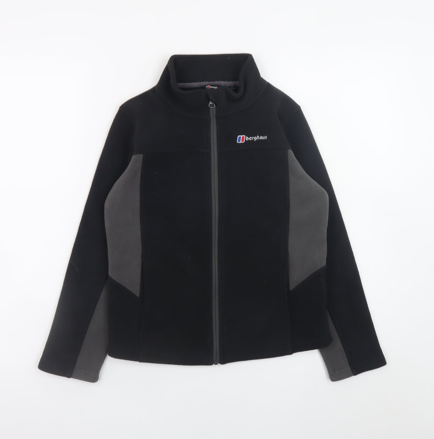 Berghaus Boys Black Fleece Jacket 9-10 Years Full Zip Outdoor Wear
