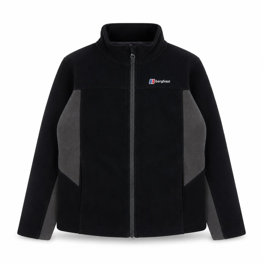 Berghaus Boys Black Fleece Jacket 9-10 Years Full Zip Outdoor Wear