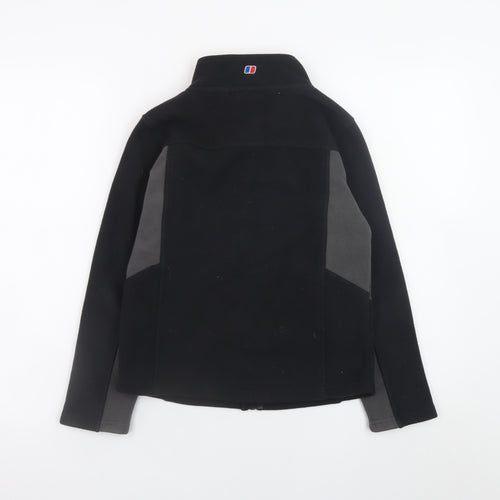Berghaus Boys Black Fleece Jacket 9-10 Years Full Zip Outdoor Wear