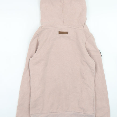 Naketano Womens Beige Hooded Pullover Sweatshirt Size S Cotton Blend