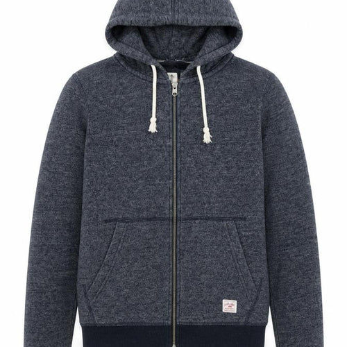 Jack & Jones Men’s Blue Full Zip Hoodie Small Cotton Blend Sweatshirt