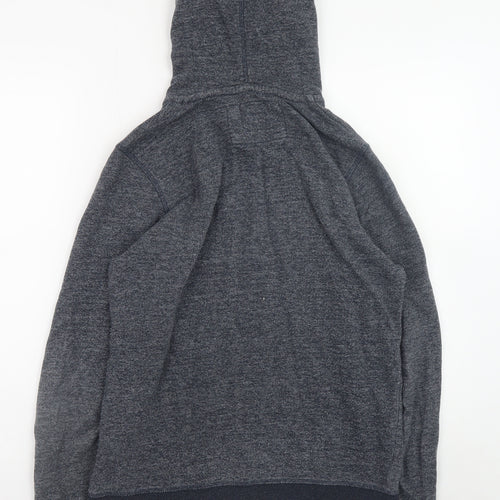 Jack & Jones Men’s Blue Full Zip Hoodie Small Cotton Blend Sweatshirt