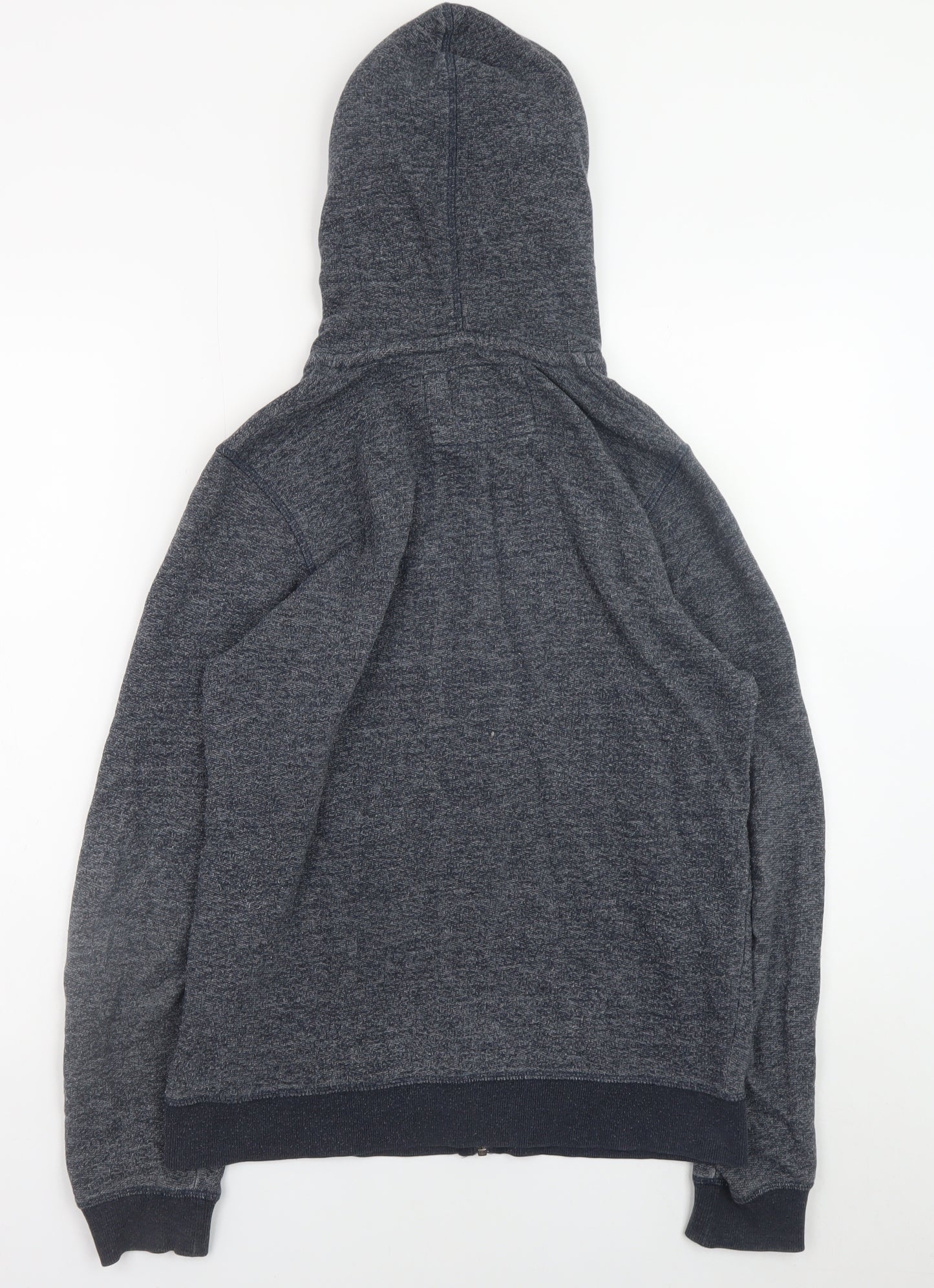Jack & Jones Men’s Blue Full Zip Hoodie Small Cotton Blend Sweatshirt