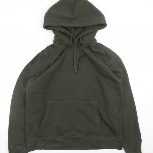 Topman Men’s Green Pullover Hoodie Fleece Medium Regular Fit
