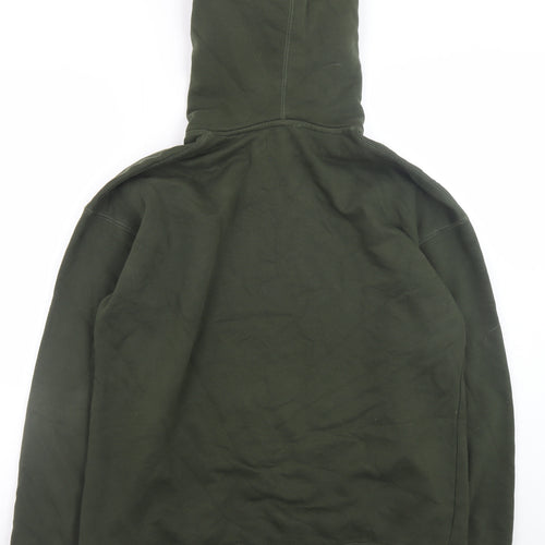 Topman Men’s Green Pullover Hoodie Fleece Medium Regular Fit