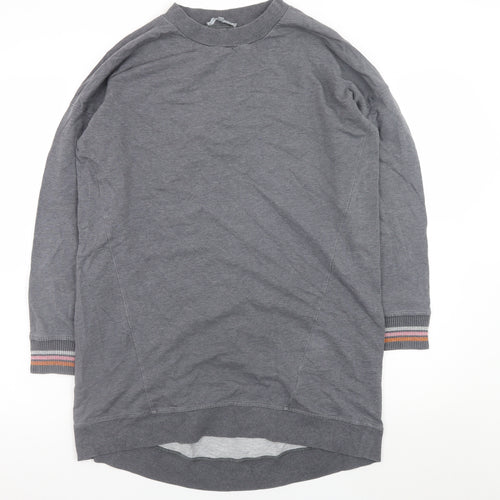 Oliver Bonas Womens Grey Long Sleeve Jersey T-Shirt Dress Size 12