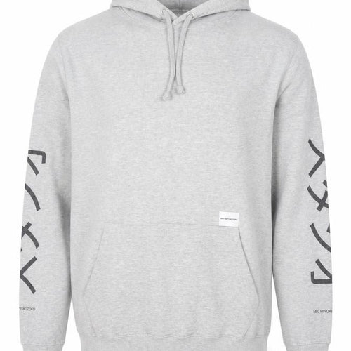 MKI Miyuki Zoku Mens Grey L Pullover Hoodie Graphic Print Streetwear