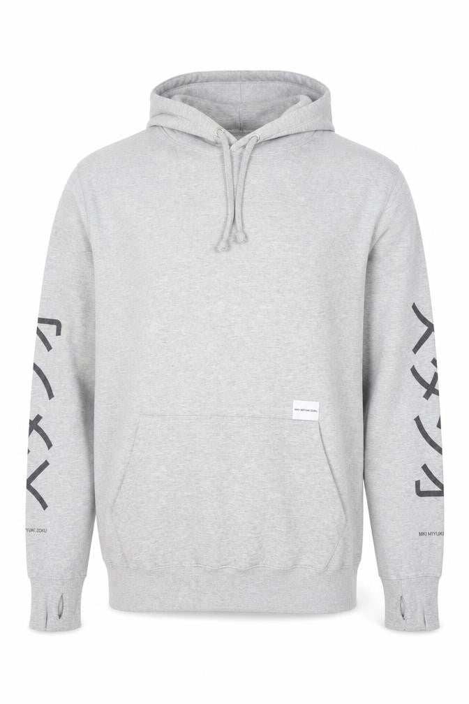 MKI Miyuki Zoku Mens Grey L Pullover Hoodie Graphic Print Streetwear