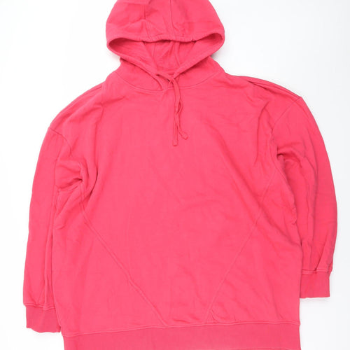 Threadbare Women’s Pink Hoodie Size 16 Pullover Cotton Blend