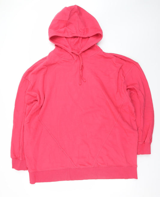 Threadbare Women’s Pink Hoodie Size 16 Pullover Cotton Blend