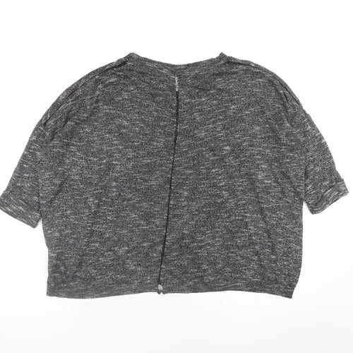 Sweewë Paris Women's Grey Short Sleeve Basic Jersey T-Shirt M