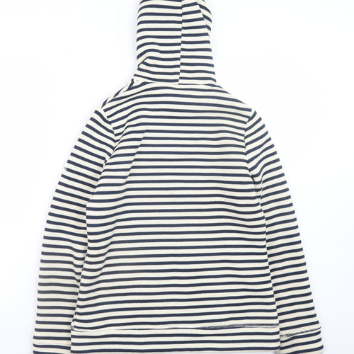 Craghoppers Womens Blue Stripe Full Zip Hoodie UK 10 Fleece Lined