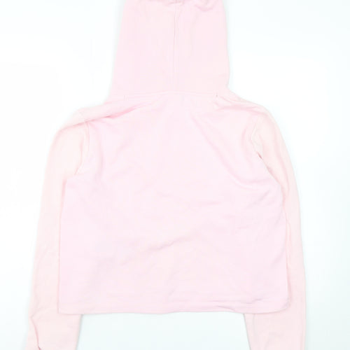 Champion Women Pink Pullover Hoodie Large Cotton Blend Hooded Sweatshirt
