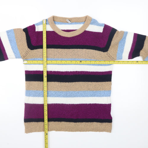 Soyaconcept Women's Multicoloured Striped Knit Jumper Size S