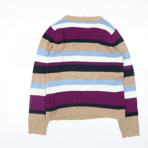 Soyaconcept Women's Multicoloured Striped Knit Jumper Size S