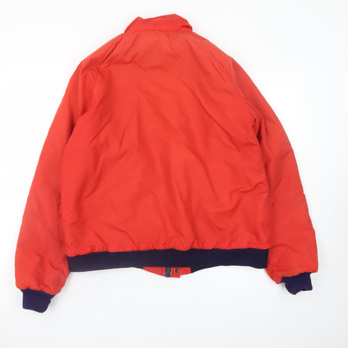 ALP SPORTS Men's Red Bomber Jacket M Nylon Outdoor Winter