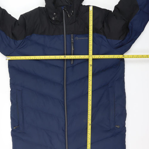 Outventure Men's Blue XL Puffer Jacket Hooded Down Winter Coat