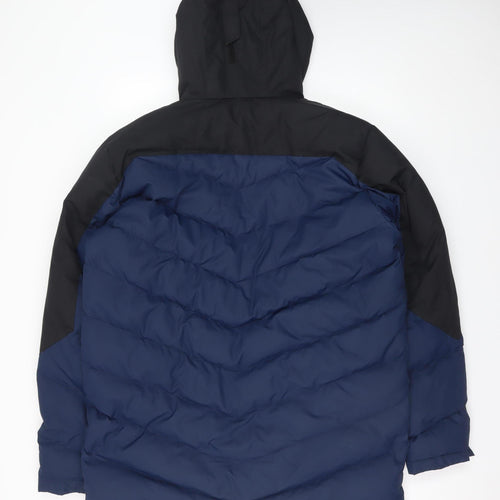 Outventure Men's Blue XL Puffer Jacket Hooded Down Winter Coat