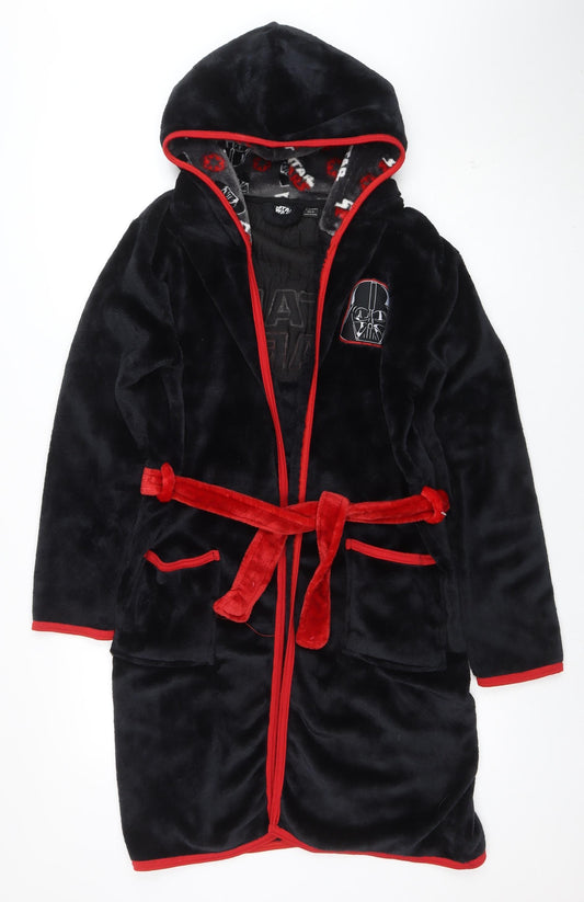 Primark Boys Black Star Wars Fleece Hooded Robe 10-11 Years