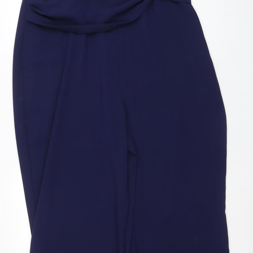 Next Women's Navy Blue Polyester Jumpsuit Size 20 Elegant Knot Detail