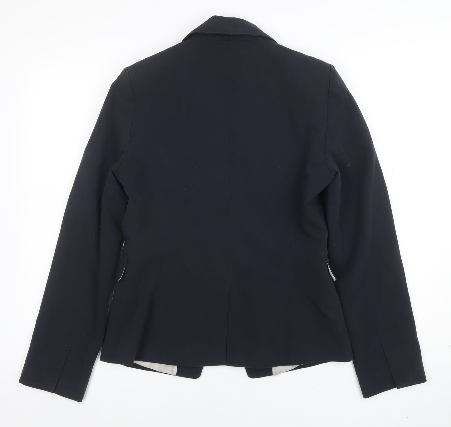 Dunnes Women Navy Double-Breasted Blazer Size 10 Classic Workwear