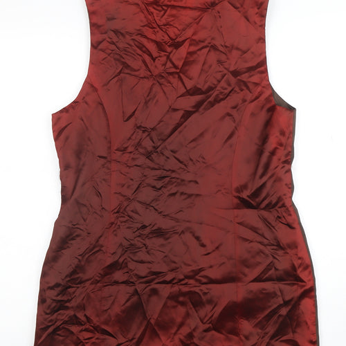 Dorothy Perkins Women Brown Suit Waistcoat UK 14 Classic Lined Vest
