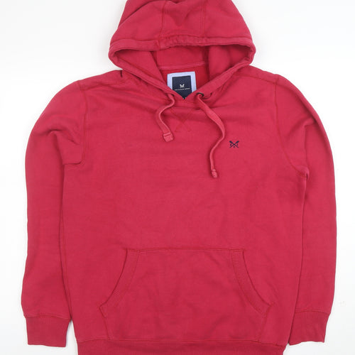 Crew Clothing Company Women Red Pullover Hoodie Size M Cotton Blend
