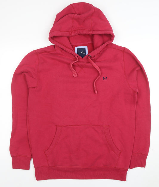 Crew Clothing Company Women Red Pullover Hoodie Size M Cotton Blend