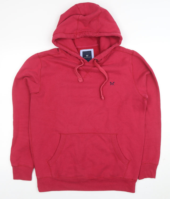 Crew Clothing Company Women Red Pullover Hoodie Size M Cotton Blend
