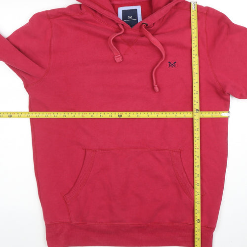 Crew Clothing Company Women Red Pullover Hoodie Size M Cotton Blend