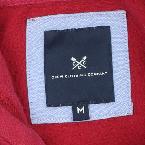 Crew Clothing Company Women Red Pullover Hoodie Size M Cotton Blend