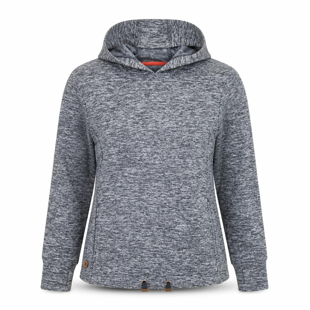 Front view of Regatta Great Outdoors Women's Grey Hoodie UK 12 Pullover Long Sleeve