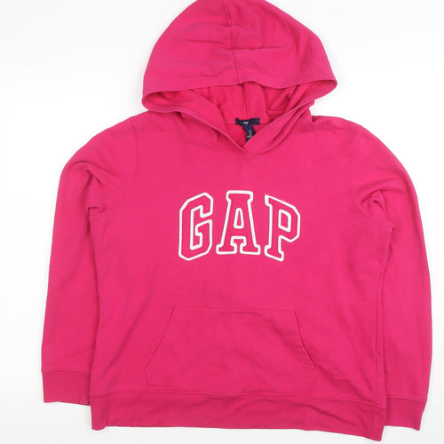 GAP Women’s Pink Pullover Hoodie Large Cotton Blend Casual