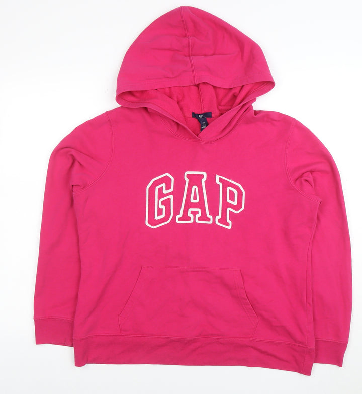 GAP Women’s Pink Pullover Hoodie Large Cotton Blend Casual