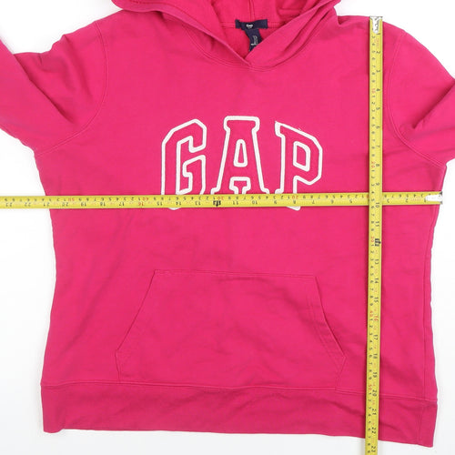 GAP Women’s Pink Pullover Hoodie Large Cotton Blend Casual